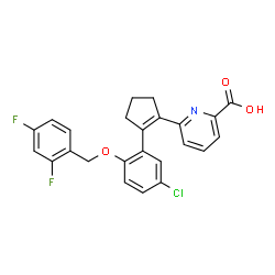 ChemSpider 2D Image | GW848687X | C24H18ClF2NO3