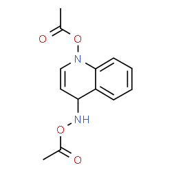 ChemSpider 2D Image | 1-{[(1-Acetoxy-1,4-dihydro-4-quinolinyl)amino]oxy}ethanone | C13H14N2O4