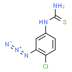 ChemSpider 2D Image | 1-(3-Azido-4-chlorophenyl)thiourea | C7H6ClN5S