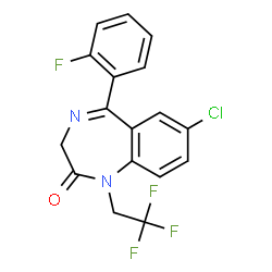 ChemSpider 2D Image | 2-Oxoquazepam | C17H11ClF4N2O