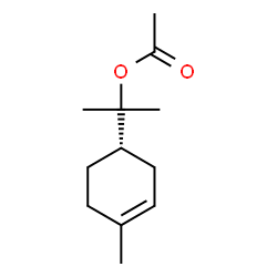 ChemSpider 2D Image | (-)-?-terpinyl acetate | C12H20O2