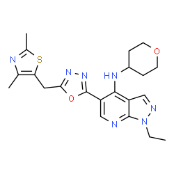 ChemSpider 2D Image | GSK356278 | C21H25N7O2S