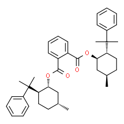 ChemSpider 2D Image | Bis[(1R,2S,5R)-5-methyl-2-(2-phenyl-2-propanyl)cyclohexyl] phthalate | C40H50O4