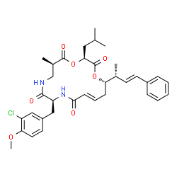 ChemSpider 2D Image | cryptophycin C | C35H43ClN2O7