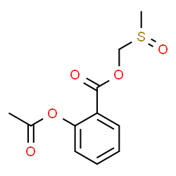 ChemSpider 2D Image | (Methylsulfinyl)methyl 2-acetoxybenzoate | C11H12O5S
