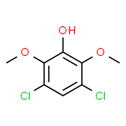 ChemSpider 2D Image | 3,5-Dichloro-2,6-dimethoxyphenol | C8H8Cl2O3