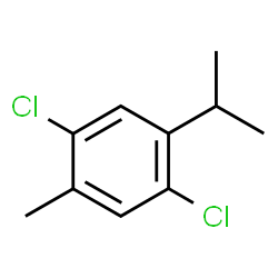 ChemSpider 2D Image | 1,4-Dichloro-2-isopropyl-5-methylbenzene | C10H12Cl2