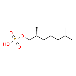 ChemSpider 2D Image | (2R)-2,6-Dimethylheptyl hydrogen sulfate | C9H20O4S