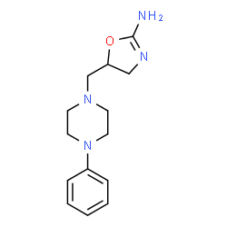 ChemSpider 2D Image | 5-[(4-Phenyl-1-piperazinyl)methyl]-4,5-dihydro-1,3-oxazol-2-amine | C14H20N4O
