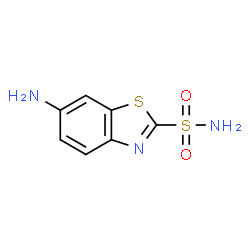ChemSpider 2D Image | 6-Amino-2-benzothiazolesulfonamide | C7H7N3O2S2