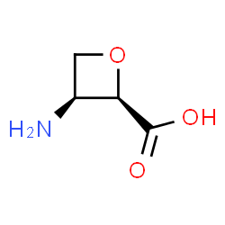 ChemSpider 2D Image | (2R,3S)-3-Amino-2-oxetanecarboxylic acid | C4H7NO3