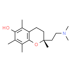 ChemSpider 2D Image | (2R)-2-[2-(Dimethylamino)ethyl]-2,5,7,8-tetramethyl-6-chromanol | C17H27NO2