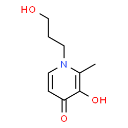 ChemSpider 2D Image | 3-Hydroxy-1-(3-hydroxypropyl)-2-methyl-4(1H)-pyridinone | C9H13NO3