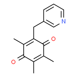 ChemSpider 2D Image | 2,3,5-Trimethyl-6-(3-pyridylmethyl)-1,4-benzoquinone | C15H15NO2