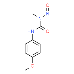 ChemSpider 2D Image | 3-(4-Methoxyphenyl)-1-methyl-1-nitrosourea | C9H11N3O3