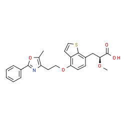 ChemSpider 2D Image | Aleglitazar | C24H23NO5S