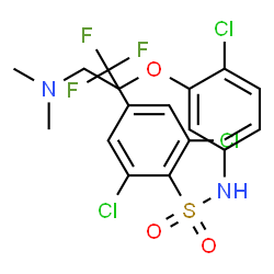 ChemSpider 2D Image | SB 611812 | C17H16Cl3F3N2O3S