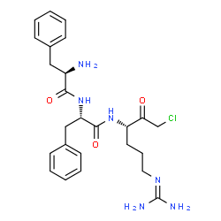 ChemSpider 2D Image | D-Phenylalanyl-N-[(3s)-6-Carbamimidamido-1-Chloro-2-Oxohexan-3-Yl]-L-Phenylalaninamide | C25H33ClN6O3