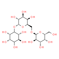 ChemSpider 2D Image | (2R,3S,5S,6S)-2,3,4,5,6-Pentahydroxycyclohexyl 6-O-alpha-D-galactopyranosyl-alpha-D-galactopyranoside | C18H32O16