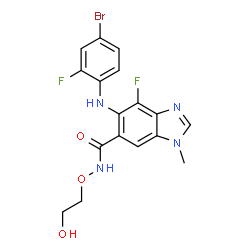 ChemSpider 2D Image | Binimetinib | C17H15BrF2N4O3