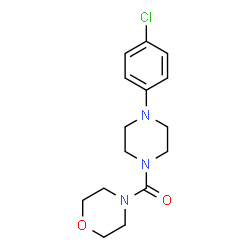 ChemSpider 2D Image | [4-(4-Chlorophenyl)-1-piperazinyl](4-morpholinyl)methanone | C15H20ClN3O2