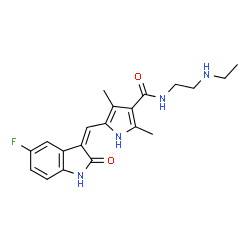 ChemSpider 2D Image | N-DESETHYL SUNITINIB | C20H23FN4O2
