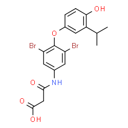 ChemSpider 2D Image | eprotirome | C18H17Br2NO5