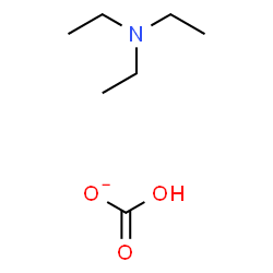 ChemSpider 2D Image | N,N-diethylethanamine; hydrogen carbonate | C7H16NO3