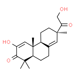 ChemSpider 2D Image | 2,16-Dihydroxypimara-1,8(14)-diene-3,15-dione | C20H28O4