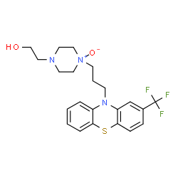 ChemSpider 2D Image | 2-(4-Oxido-4-{3-[2-(trifluoromethyl)-10H-phenothiazin-10-yl]propyl}-1-piperazinyl)ethanol | C22H26F3N3O2S