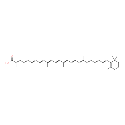 ChemSpider 2D Image | 3',4'-Didehydro-beta,psi-caroten-16'-oic acid | C40H52O2