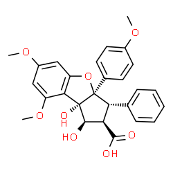 ChemSpider 2D Image | rocagloic acid | C27H26O8