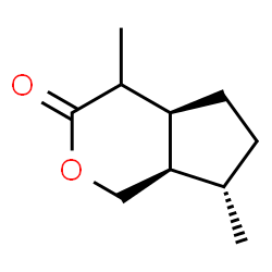 ChemSpider 2D Image | (4aS,7S,7aR)-4,7-Dimethylhexahydrocyclopenta[c]pyran-3(1H)-one | C10H16O2