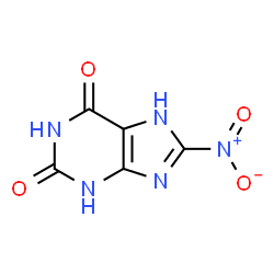 ChemSpider 2D Image | 8-Nitroxanthine | C5H3N5O4