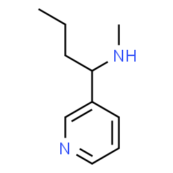 ChemSpider 2D Image | 3-(1-Methylaminobutyl)pyridine | C10H16N2