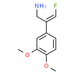 ChemSpider 2D Image | (2Z)-2-(3,4-Dimethoxyphenyl)-3-fluoro-2-propen-1-amine | C11H14FNO2