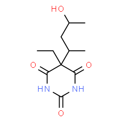 ChemSpider 2D Image | 3'-HYDROXYPENTOBARBITAL, (1'R,3'S)-(+/-)- | C11H18N2O4