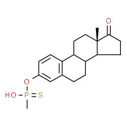 ChemSpider 2D Image | O-[(8xi,9xi,14xi)-17-Oxoestra-1,3,5(10)-trien-3-yl] hydrogen methylphosphonothioate | C19H25O3PS