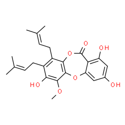 ChemSpider 2D Image | atrovirisidone | C24H26O7