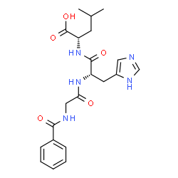 ChemSpider 2D Image | Hippuryl-His-Leu-OH | C21H27N5O5