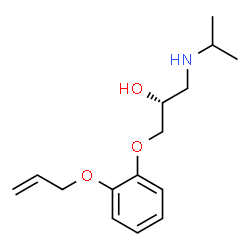 ChemSpider 2D Image | (+)-Oxprenolol | C15H23NO3