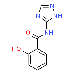 ChemSpider 2D Image | Salicyloylaminotriazole | C9H8N4O2