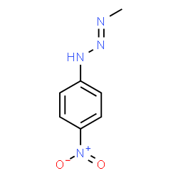 ChemSpider 2D Image | 1-Methyl-3-(4-nitrophenyl)-1-triazene | C7H8N4O2