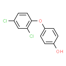 ChemSpider 2D Image | 4-(2,4-Dichlorophenoxy)phenol | C12H8Cl2O2