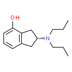 ChemSpider 2D Image | (2R)-2-(Dipropylamino)-4-indanol | C15H23NO