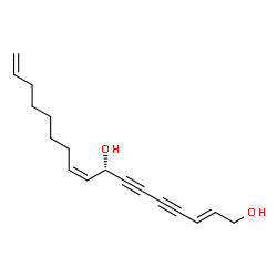 ChemSpider 2D Image | (2E,8S,9Z)-2,9,16-Heptadecatriene-4,6-diyne-1,8-diol | C17H22O2
