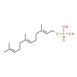 ChemSpider 2D Image | (2E,6E)-farnesyl monophosphate | C15H27O4P