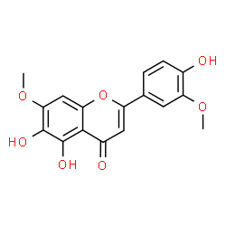 ChemSpider 2D Image | 5,6-Dihydroxy-2-(4-hydroxy-3-methoxyphenyl)-7-methoxy-4H-chromen-4-one | C17H14O7