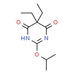 ChemSpider 2D Image | 5,5-Diethyl-2-isopropoxy-4,6(1H,5H)-pyrimidinedione | C11H18N2O3
