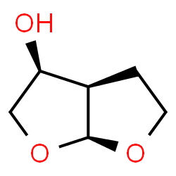 ChemSpider 2D Image | (3S,3aR,6aS)-Hexahydrofuro[2,3-b]furan-3-ol | C6H10O3